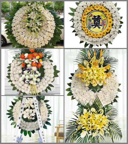 四川成都崇州市怀远镇清江村花圈速递